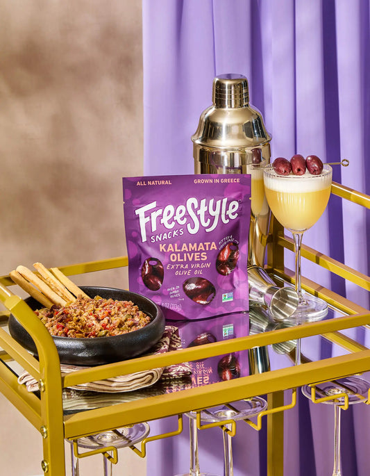 Lifestyle shot of Freestyle Kalamata Olives
