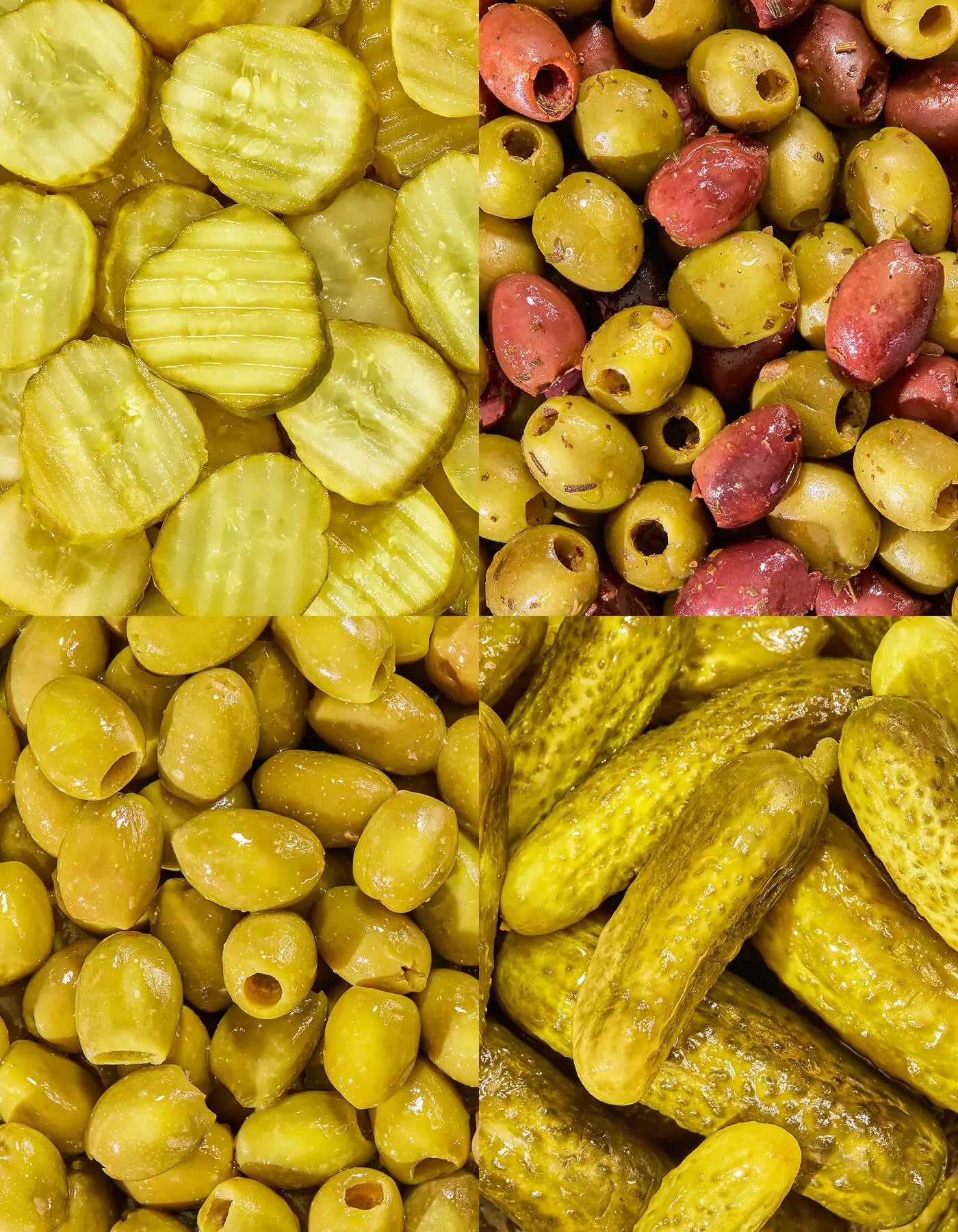 Product shots highlighting color and texture