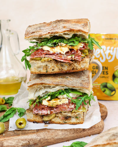 Picnic Style Brie & Prosciutto Sandwich