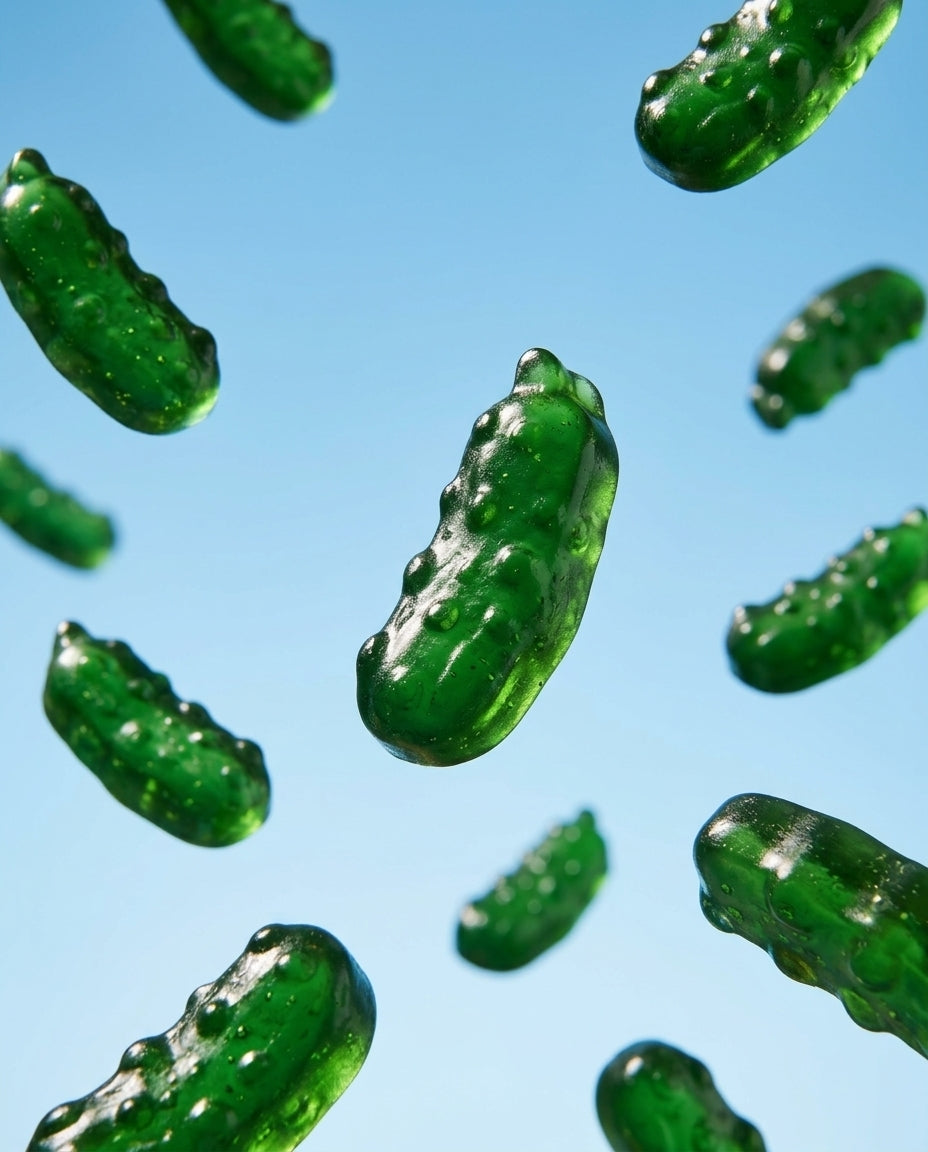 Dill Pickle Flavored Gummies – 5-Pack Gift Box