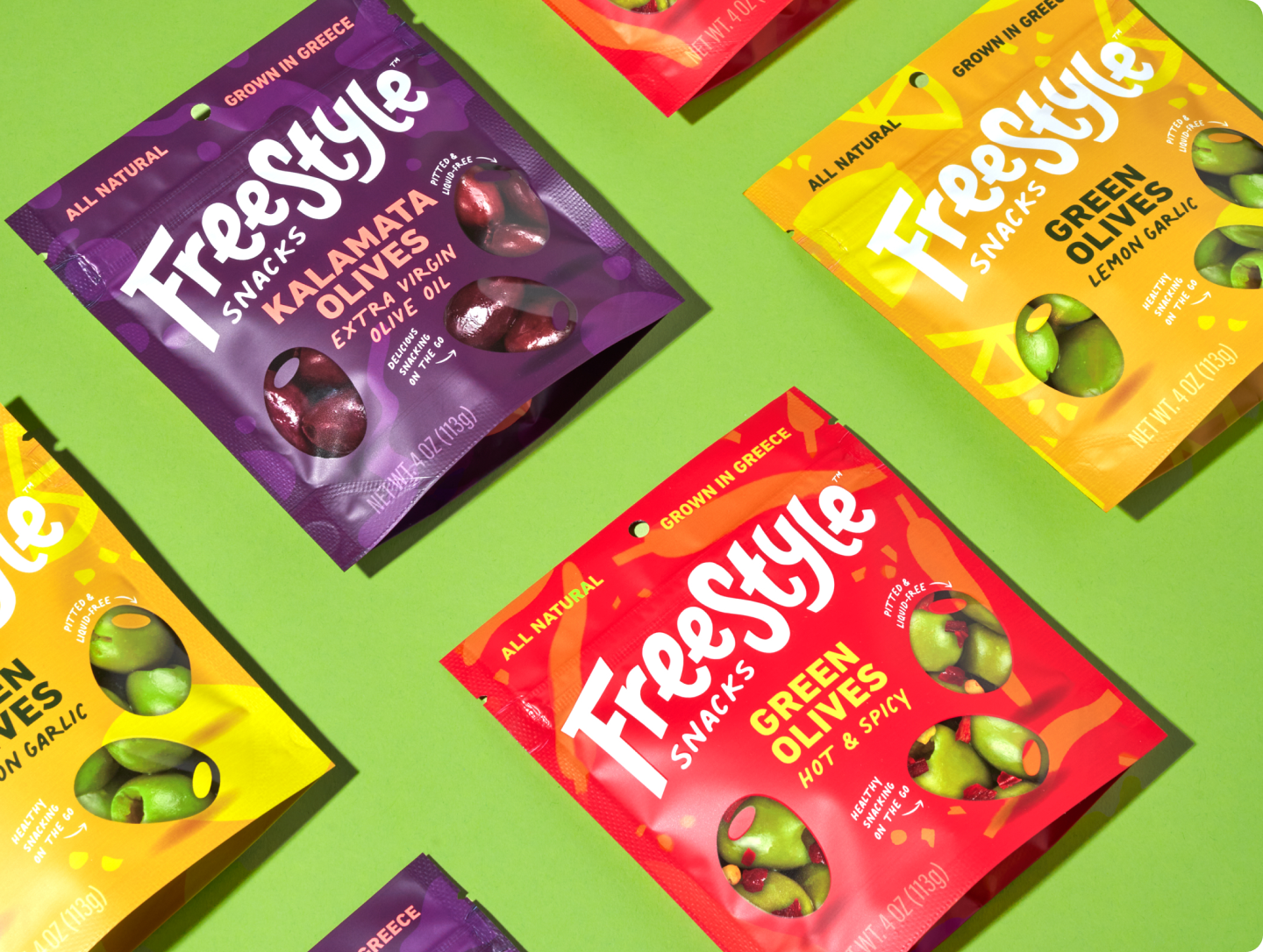 Freestyle Snacks in 3 delicious flavors. Perfect salty snack.