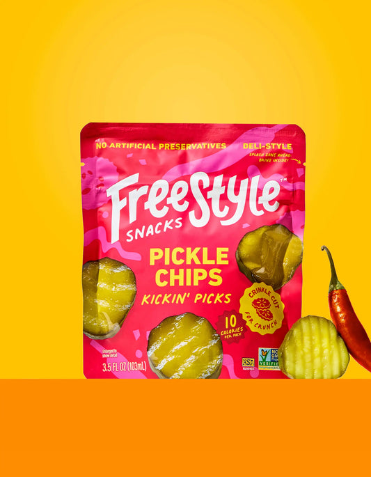 Freestyle Snacks Pickle Chips Kickin' Picks